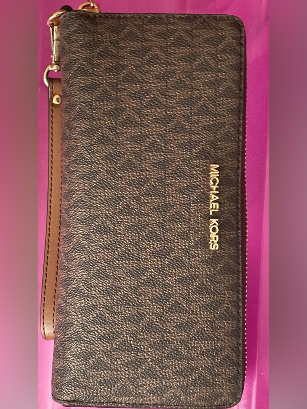 Michael Kors Jet Set Large Wallet Signature Logo - Picture 7 of 7